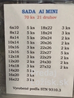 Sada tesniacích krúžkov - hliníkových podložiek 70ks, mini.